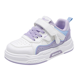 回力童鞋女童时尚板鞋2026春季新款儿童皮面休闲鞋女孩学生小白鞋