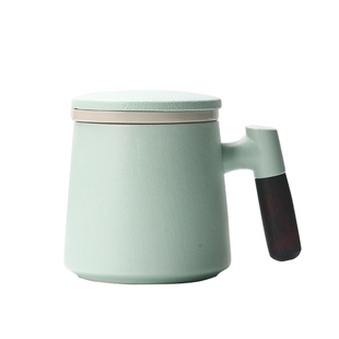 陶瓷茶杯茶水分离泡茶杯带盖过滤家用水杯定制办公杯个人专用杯子