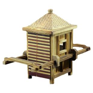 木制扇谷机五谷丰登古井花轿爆米花特色手工艺品儿童玩具农具模型