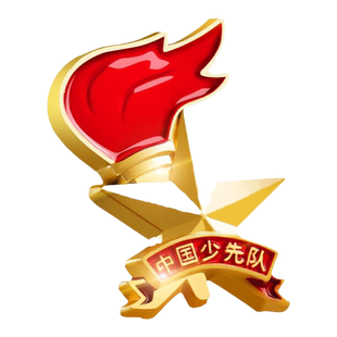 少先队队徽少先队员磁铁别针中国少年先锋队小学生红领巾队徽强力加厚2022新款标准型胸章立体火炬徽章礼盒