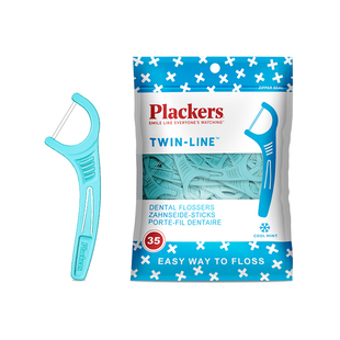 Plackers原装进口牙线棒双线便携高拉力家庭超细剔牙线官方旗舰店