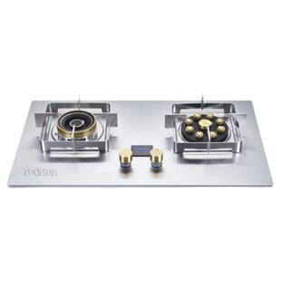 加厚不锈钢家用大火力猛火燃气灶双灶台嵌两用式天然气液化煤气灶