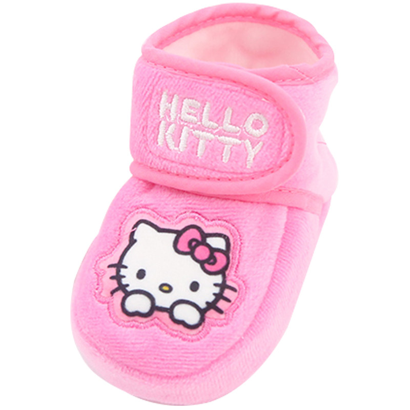 清仓hellokitty宝宝脚套秋冬软底鞋袜套新生儿地板脚套可爱棉鞋
