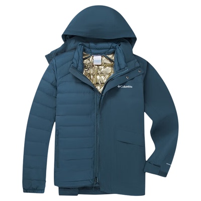 哥伦比亚男三合一700蓬冲锋衣