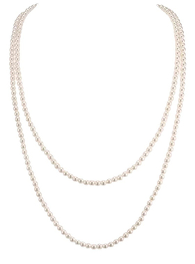 多层珍珠项链女圆珠链双层叠戴