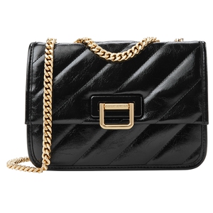 CHARLES&KEITH25春新款CK2-80271520复古绗缝链条单肩斜挎小方包