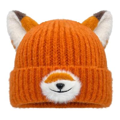 可爱狐狸尼克卡通动漫针织帽子女