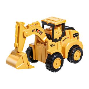 儿童按压汽车挖掘机挖机玩具车男孩工程车挖土机压路机推土机叉车