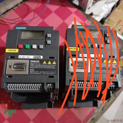 可维修6SL32105BE211CV0西门子V20变频器1.1KW380V二手拆机功能正