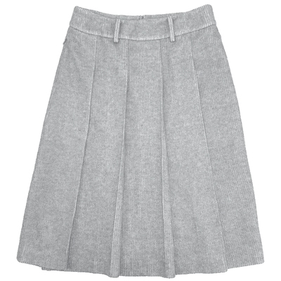 有尾设计师A字百褶半身裙