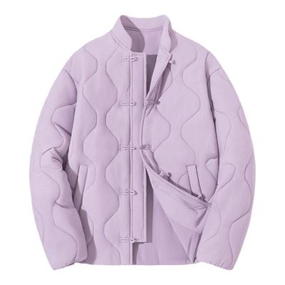 onemore中式棉服女加绒轻薄棉衣