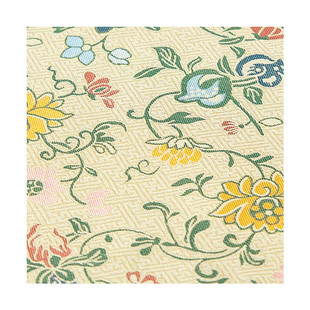 石榴花宋锦提花装裱礼盒复原图样枕手帐茶垫复古中式马甲布料