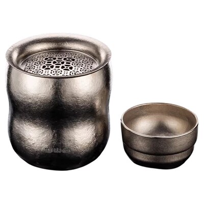 容山堂纯钛旅行茶具葫芦杯