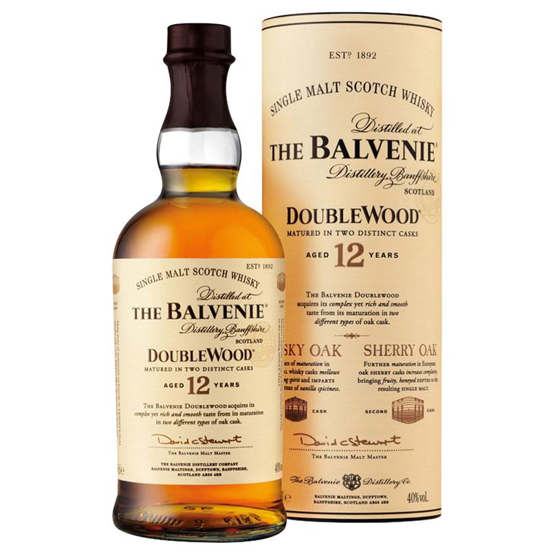 Balvenie百富12年双桶700ml苏格兰单一麦芽威士忌原瓶进口洋酒