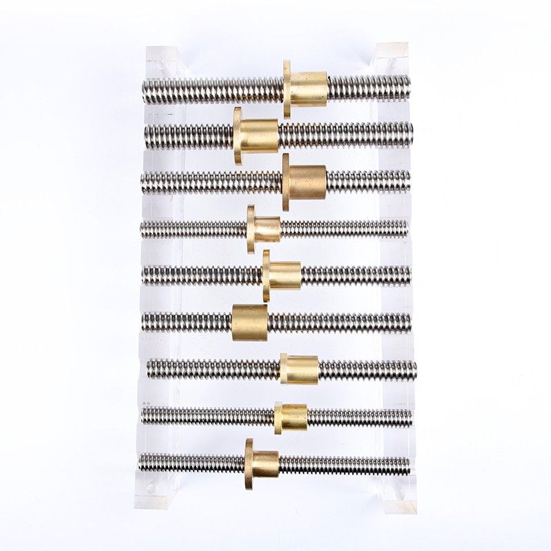 304不锈钢螺杆t形丝杠双头牙条加工3D打印机自动化配件