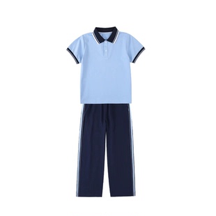 江西南昌小学统一校服现货夏款短袖短裤长裤高棉含量