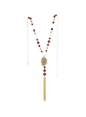 2026马年生肖虎眼石玛瑙毛衣链