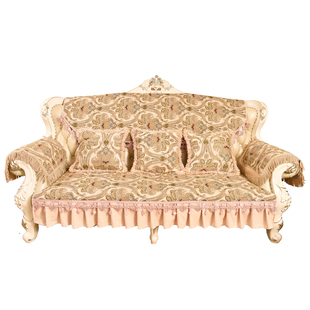 美式家用沙发垫四季通用加厚冬布艺防滑皮沙发座垫贵妃美式雪尼尔