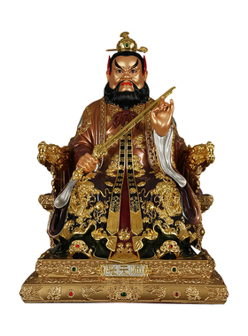 龙虎山张天师铜像家用供奉摆件