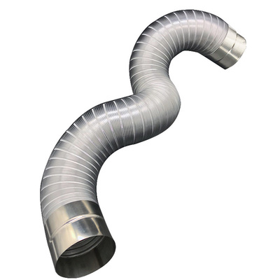 不锈钢加厚燃气热水器排气管配件铝箔排烟管伸缩管5-11cm安装配件