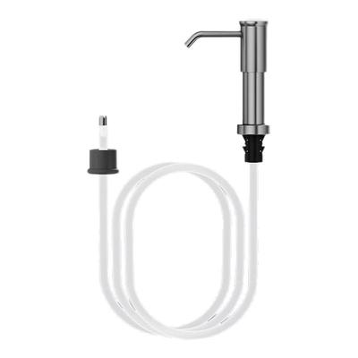 304不锈钢水槽皂液器洗洁精压取器厨房菜盆家用洗涤剂瓶按压神器