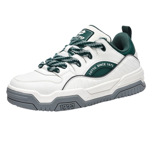 LOTTO乐途男低帮板鞋厚底面包鞋2026春秋季新款复古休闲运动鞋子