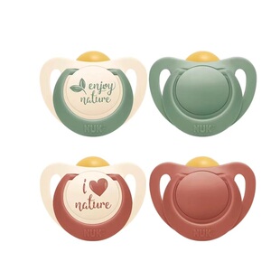 NUK新生婴儿安抚奶嘴宝宝安睡超软防胀气乳胶奶嘴0到6月一岁以上