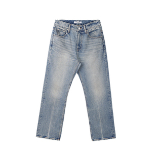 SELFNESS CONE VINTAGE DENIM水洗做旧直筒宽松男牛仔裤长裤