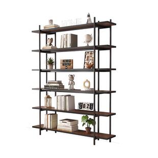 铁艺书架多层陈列架整墙置物架客厅收纳架简约办公室隔断落地书柜