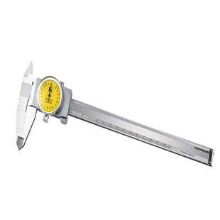 广陆桂林带表盘卡尺0-150 200 300mm不锈钢高精度双向防震保修