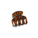 韩国气质醋酸发夹女后脑勺中号抓夹半扎鲨鱼夹子盘发焦糖色碎发卡