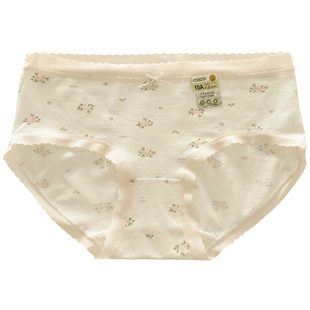 女士绝美法式中腰内裤女纯棉10a抗菌舒适小仙女生三角裤2026新款