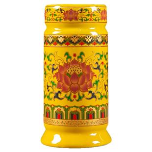 陶瓷香桶家用供佛大号香炉香筒插花家用心经陶瓷香筒装香的香桶