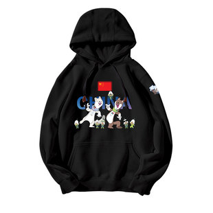 中国队2026年米兰科尔蒂纳助威冬奥会连帽卫衣男女儿童装学生外套