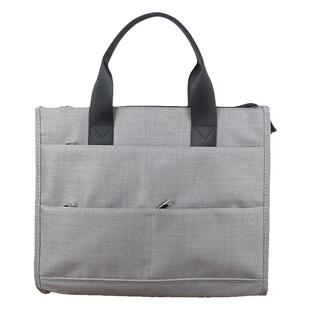 横款手提包文件包多兜大容量商务会议资料袋男女公文包教师通勤包