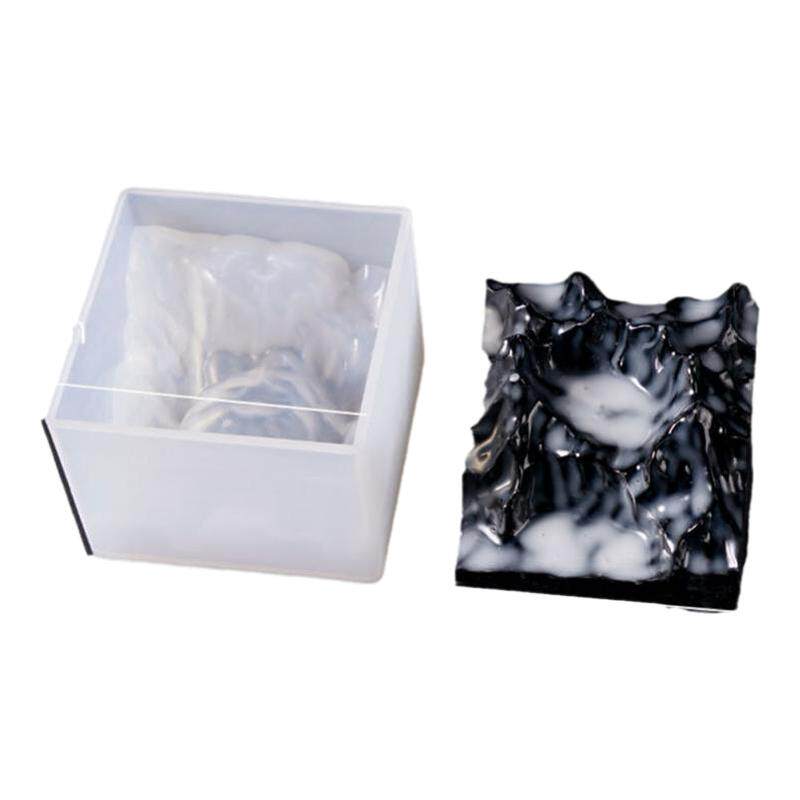 山峰硅胶模具手工DIY水晶滴胶正方体长方体立体几何硅胶模具摆件