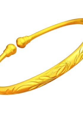 满天星细款仿真沙金蒜头手镯