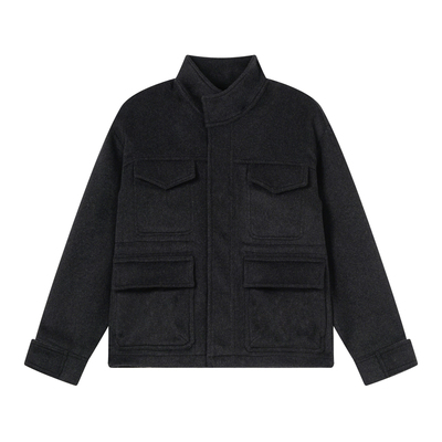 GOODLIVEABLE可调节毛呢猎装夹克