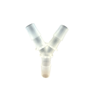 10个装 1.5-4.5mm Y型PP等径三通接头气管接头塑料宝塔接头