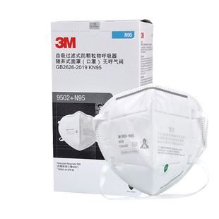 3M口罩n95防沙尘面罩KN95防雾霾防工业粉尘打磨头戴式口罩9502+