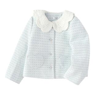 巴拉巴拉女童棉服中大童小香风外套儿童上衣甜美春装新款童装压花