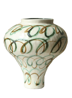 小众高级感大丹陶瓷装饰摆件