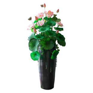酒店旋转门仿真花假花商场大堂大厅摆件落地装饰花售楼处高档摆设