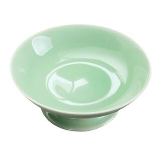 陶瓷水果盘家用零食干果盘客厅茶几茶点托盘茶道新中式茶碟高脚盘