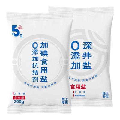 竹海加碘深井盐200g*3袋