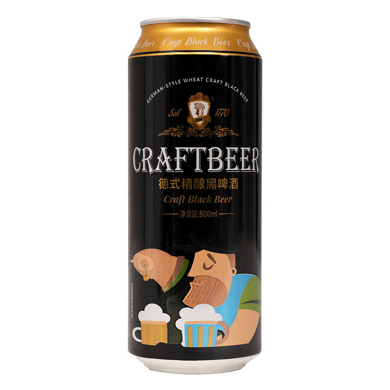 12度世涛黑啤酒全麦精酿啤酒500ml*12罐装德国工艺咖啡味巧克力味