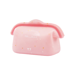 树可立硅胶保鲜袋食品级可冷冻加热家用密封袋圣诞礼品分装便当袋