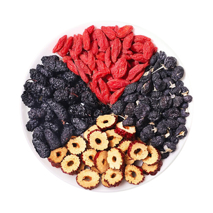 黑红枸杞桑葚红枣茶养泡水男肾持精补人参六宝久男士养生茶熬夜喝