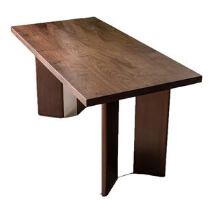 无意北美黑胡桃木大板桌定制书桌实木桌面板木板吧台餐桌升降桌子