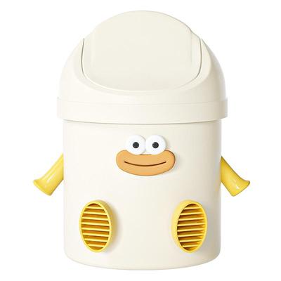 汇骏摇盖式可爱印花桌面收纳桶